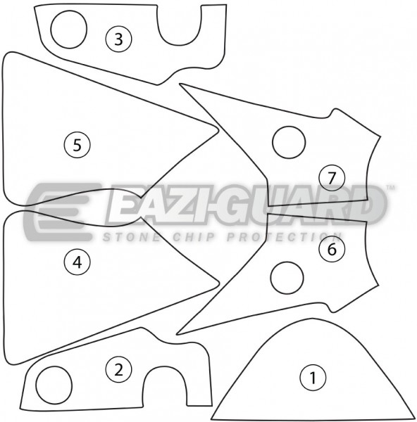 Triumph Street Triple 13-15 Boxed with Numbers